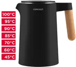 Rychlovarná konvice s regulací teploty 1,5 l Salt & Pepper RK3301