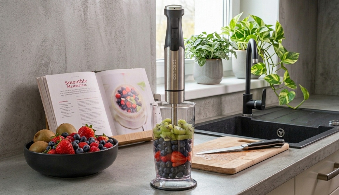 Tyčový mixér s mixovací nádobou Concept TM5130 v kuchyni